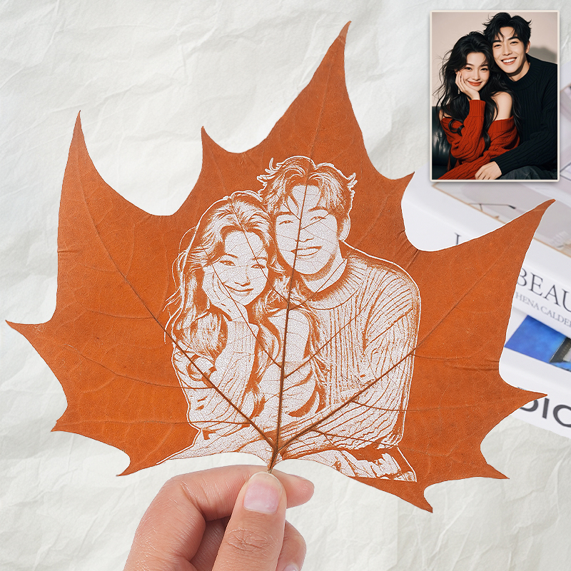 【树叶雕刻】定制照片画框礼盒