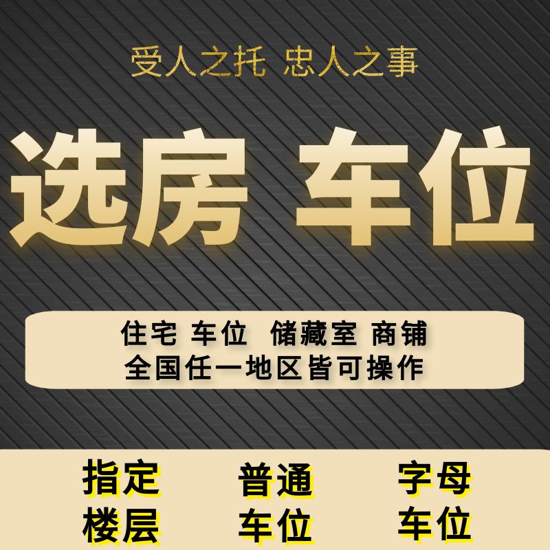 专业代选房全国楼盘仓储商铺认筹号网上开盘帮抢代拍车位抢房服务 商务/设计服务 商务服务 原图主图