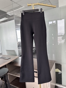 品牌订单抗菌裸感健身高腰收腹提臀微喇瑜伽外穿打底裤 休闲运动裤