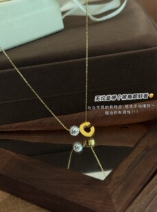 大牌订单剩余首饰项链轻奢高级感字母吊坠锁骨链百搭气质简约饰品
