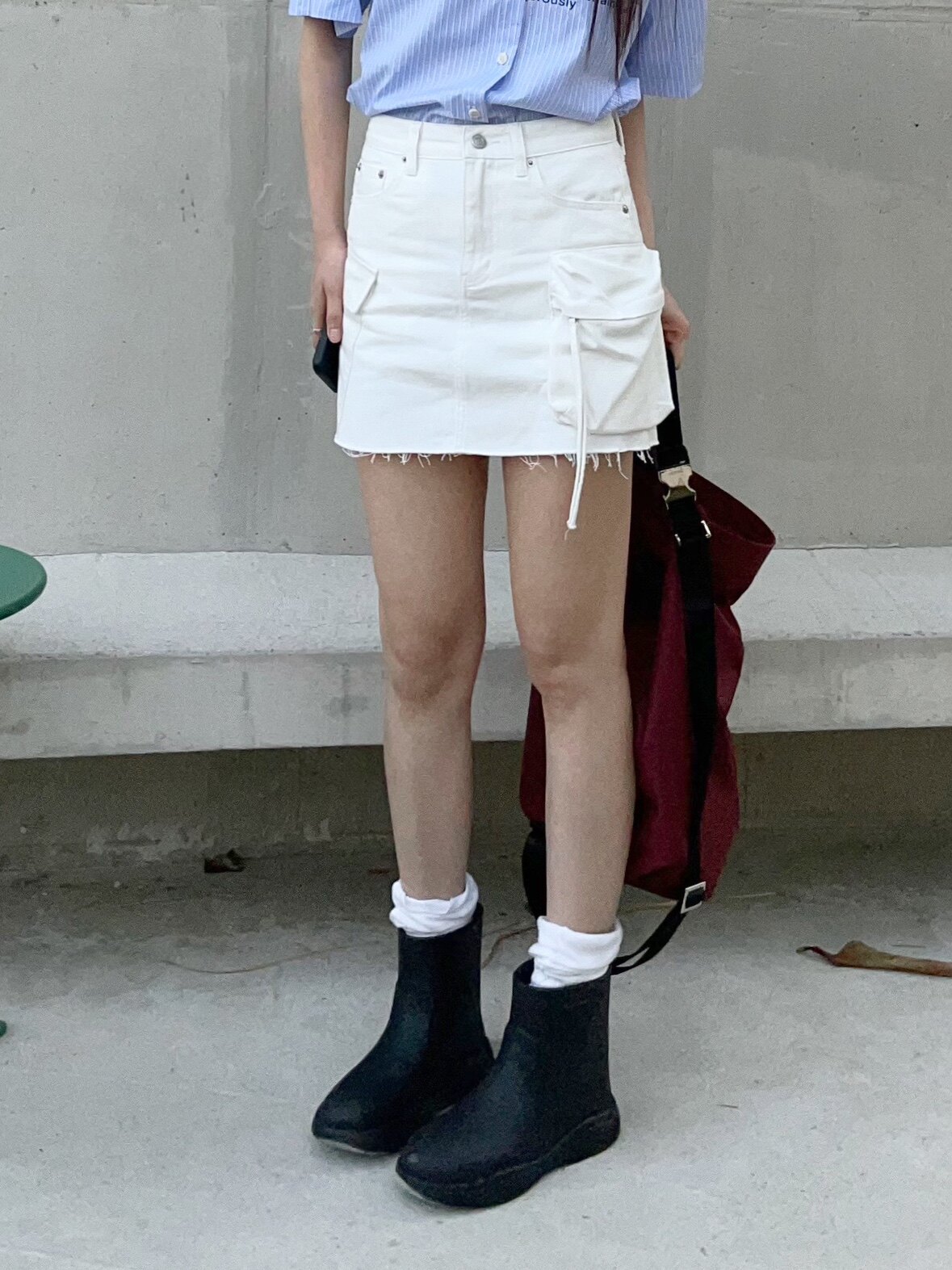FREECELL牛仔半身裙女2024夏季新款韩版气质百搭显瘦A摆短裙61398