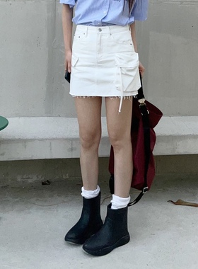 FREECELL牛仔半身裙女2024夏季新款韩版气质百搭显瘦A摆短裙61398