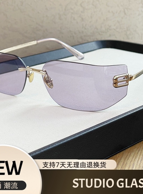 bl家曲面无框前卫太阳镜