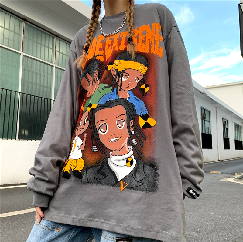 hiphop头像潮捂脸,hiphop捂脸姿势头像 美式hiphop卫衣oversize2021新款春秋ins潮复古街头