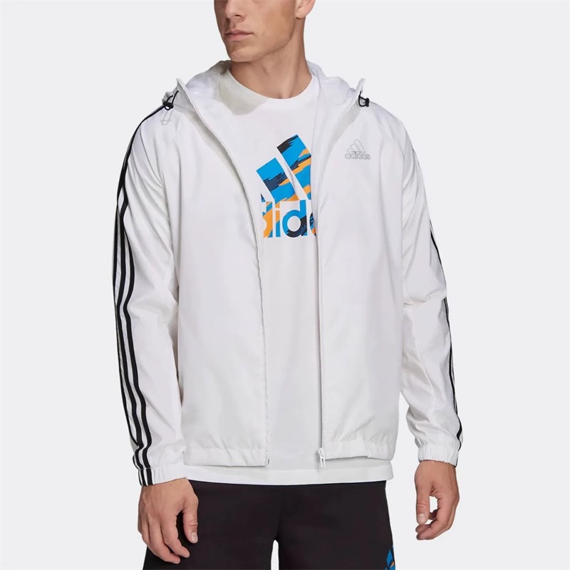 阿迪达斯ADIDAS男连帽长袖运动休闲外套夹克防风衣HE4322 HE4318 运动服/休闲服装 运动风衣 原图主图