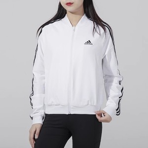 阿迪达斯ADIDAS女子春秋梭织防风运动休闲外套夹克棒球服H10180