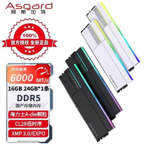 阿斯加特DDR5C28低时序内存条
