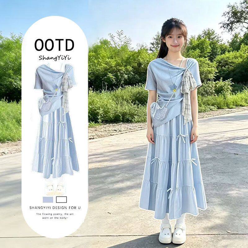 洋气小女孩穿搭女童韩系夏季套装