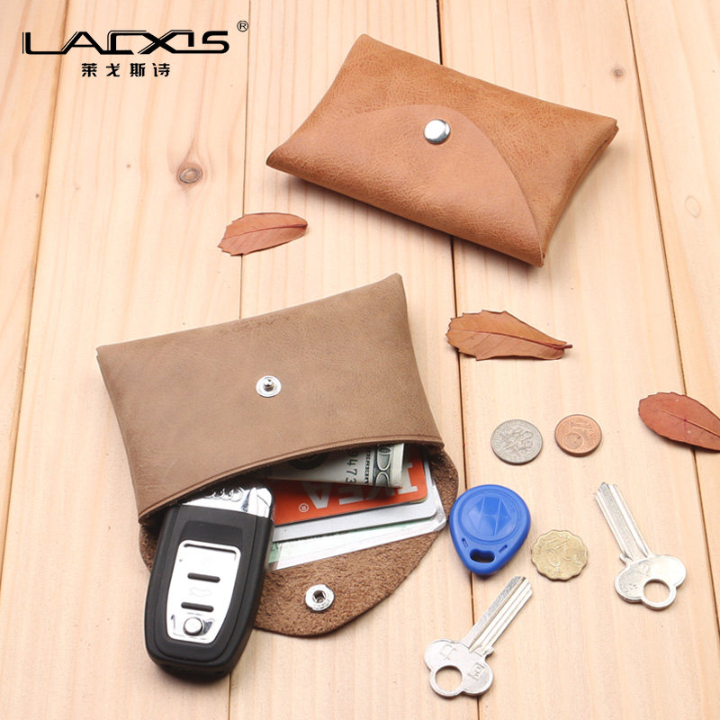 LAXS卡包零钱包一体女男士真皮小巧大容量精致高档名片卡夹卡片套