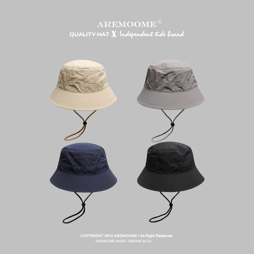 aremoome户外登山男女速干渔夫帽