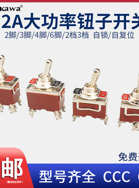 厂家直销拨动开关32A钮子E-TEN1021/1221/13223档4/6螺丝脚设备