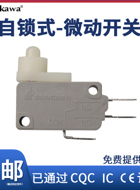自锁式微动开关DONGNAN行程限位KW3A按键开关烫台点触动小型16A