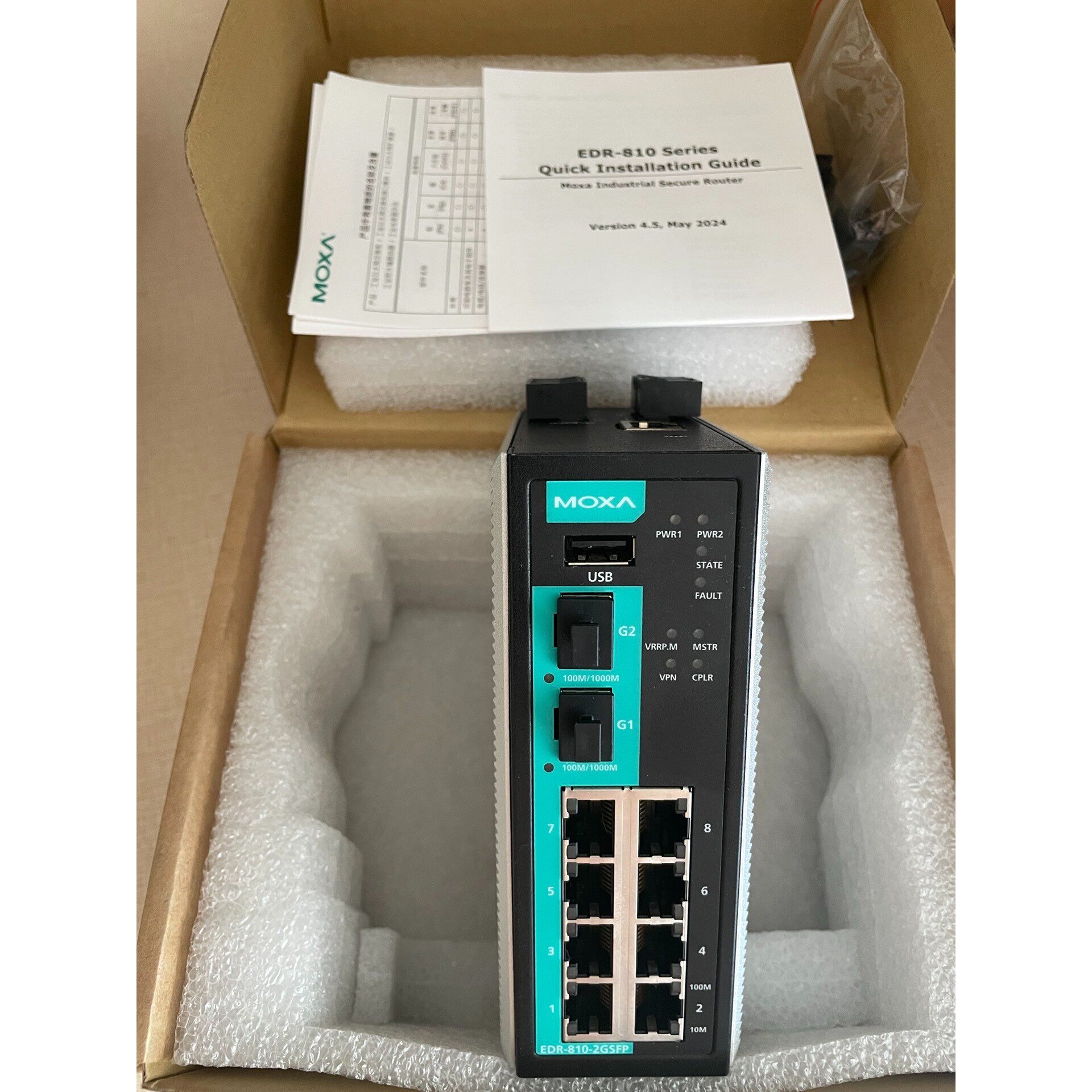 (议价)全新MOXA EDR-810-2GSFP工业路由器,原装正品询价