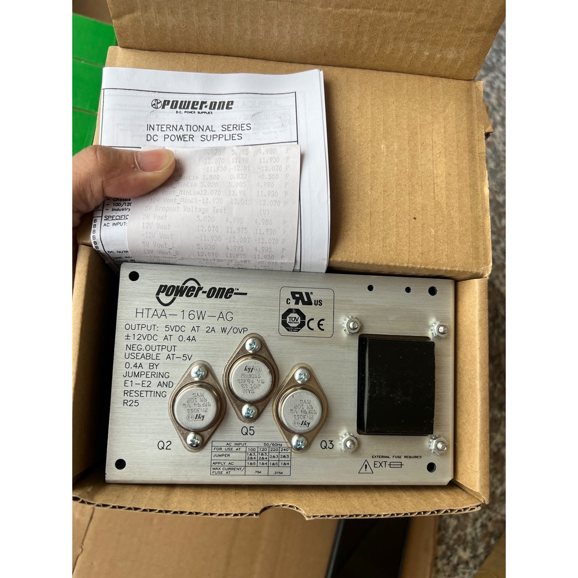 (议价)美国power one线性电源HTAA-16W-AG,全新原询价