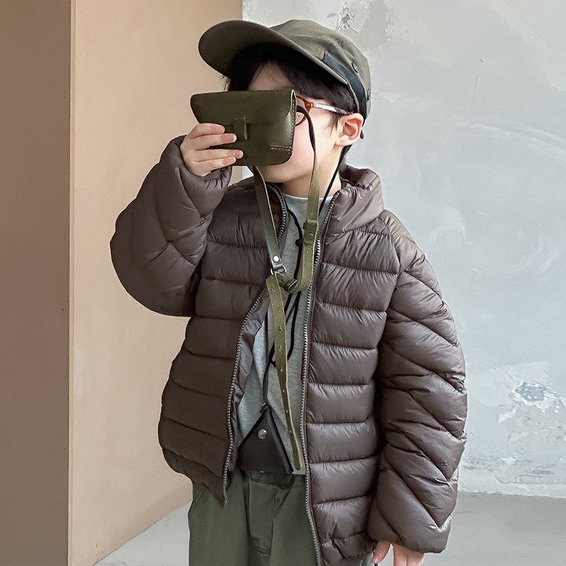 秋冬儿童轻薄棉衣2025新款中大童外穿保暖棉袄小童棉服外套