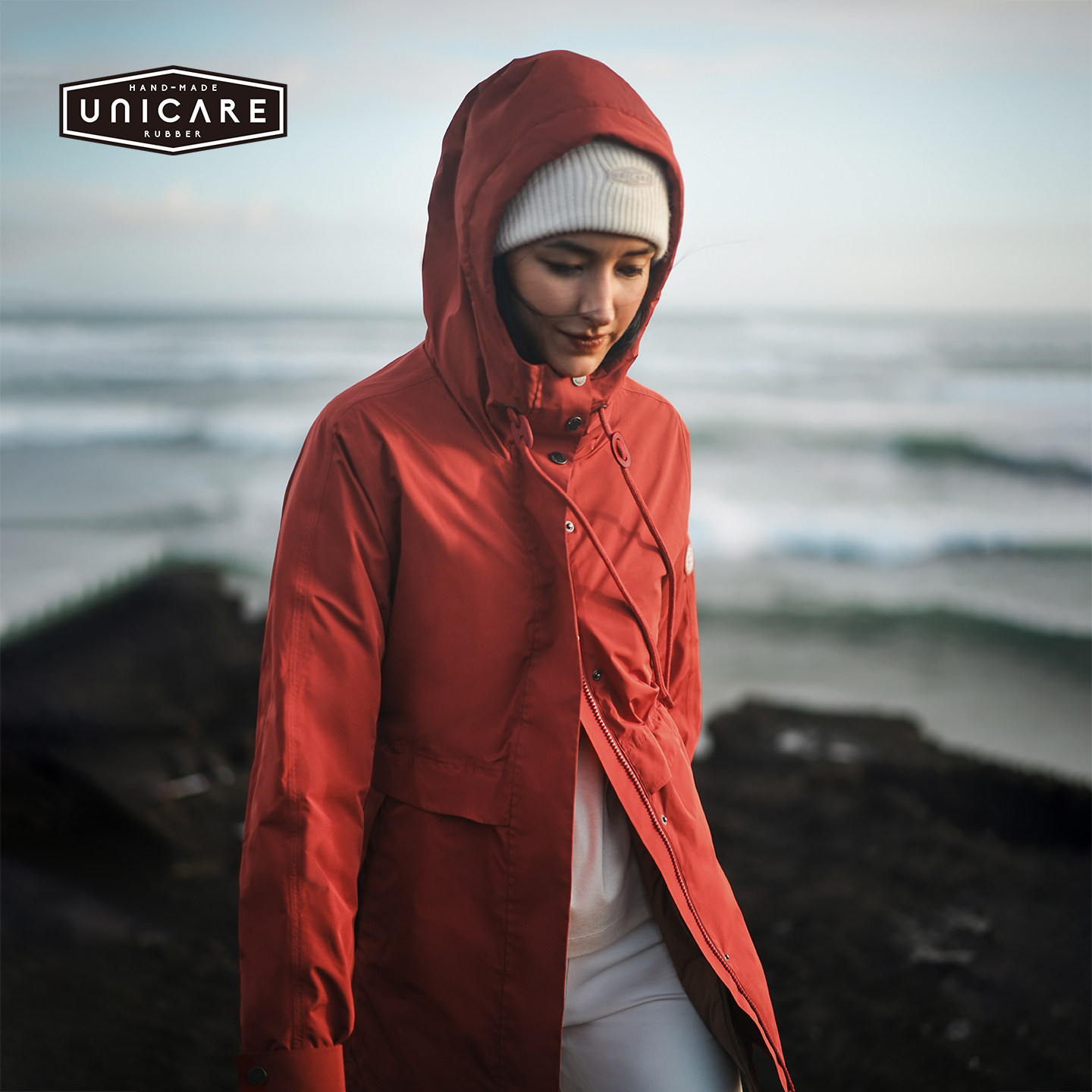 UNICARE三合一衣四穿可拆卸秋冬保暖御寒棉服外套 防水透汽冲锋衣