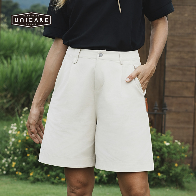 UNICARE高腰阔腿休闲五分裤 短裤宽松女士 运动休闲户外 2026新款
