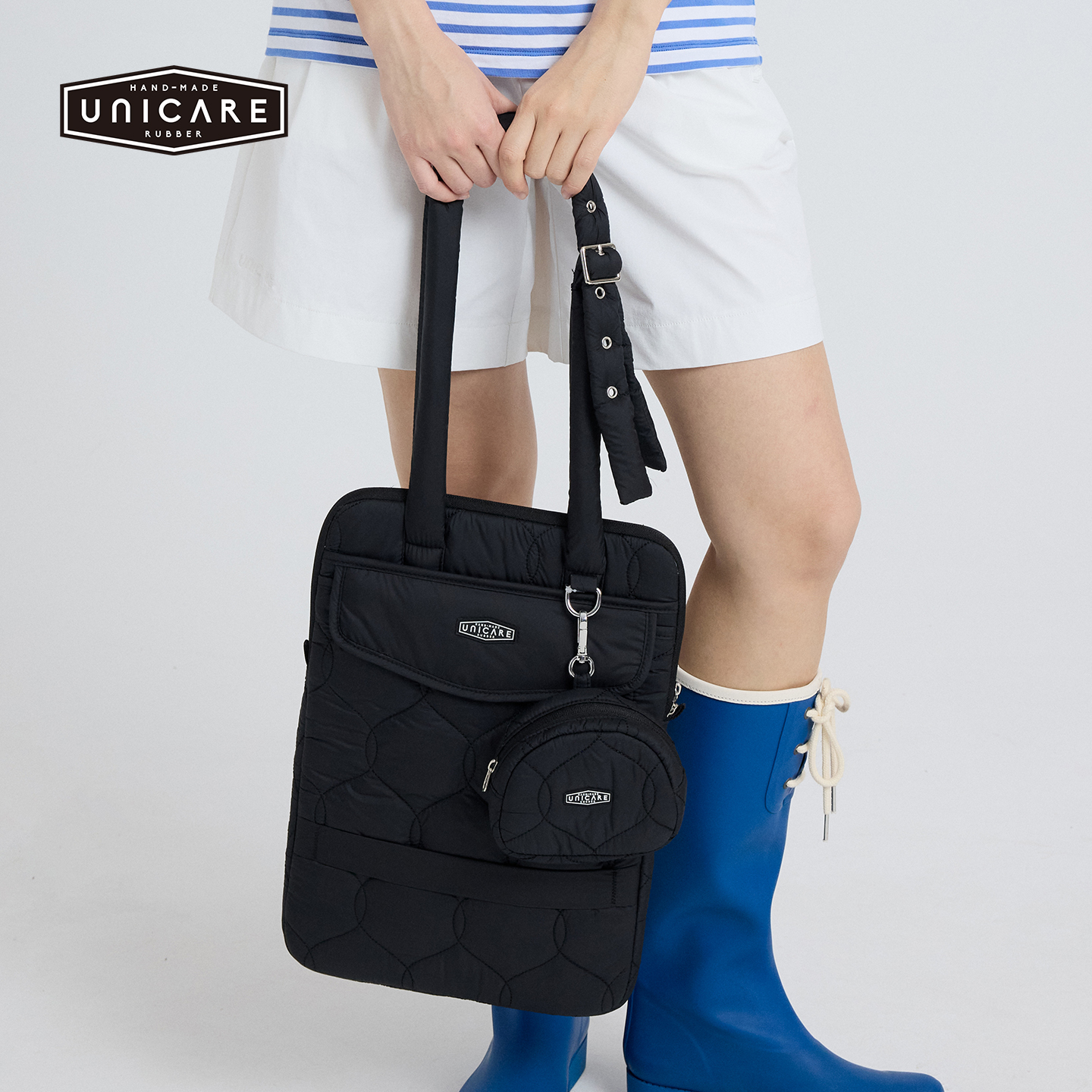 UNICARE编织手提电脑包 单肩手拎帆布包2026新品