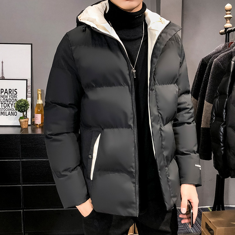 冬季棉衣男棉服韩版潮流短款时尚保暖带帽加厚羽绒棉袄连帽外套男_虎窝淘