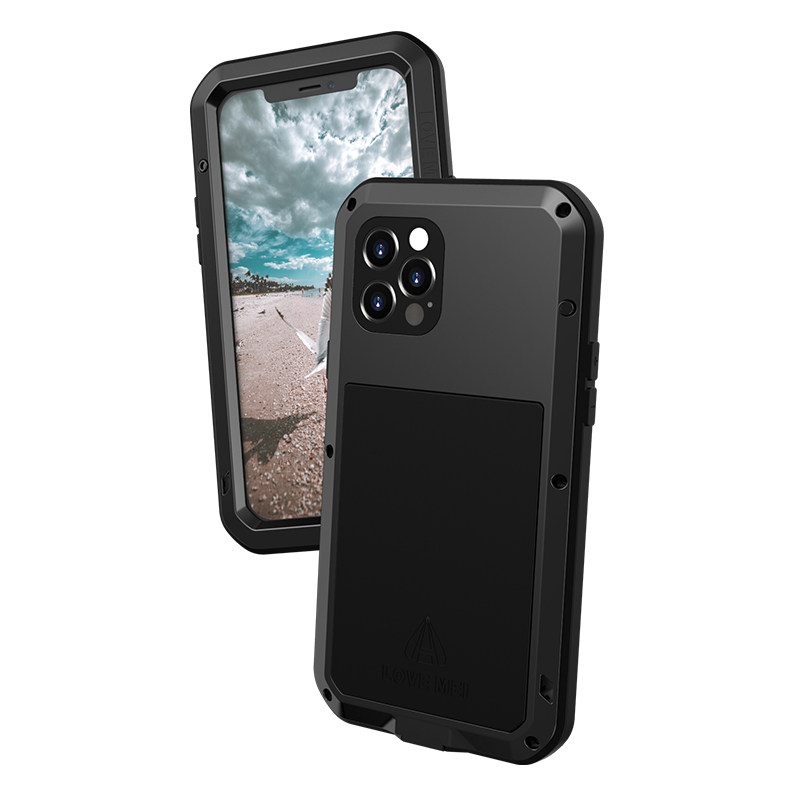 LoveMei欧美金属边框适用苹果12pro手机壳iPhone12pro全包防摔硬