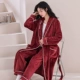 Jiu red r вышитая женская халата+брюки