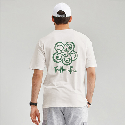 北面户外情侣款纯棉短袖T恤半袖