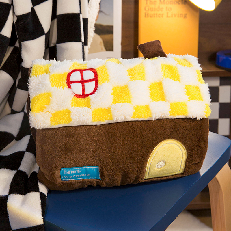 柠檬生巧热水袋小房子造型秋冬保暖神器女生暖肚子充电式电暖袋