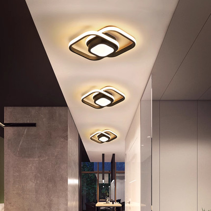 led智能感应吸顶灯圆形走廊灯入户玄关过道灯阳台衣帽间简约现代