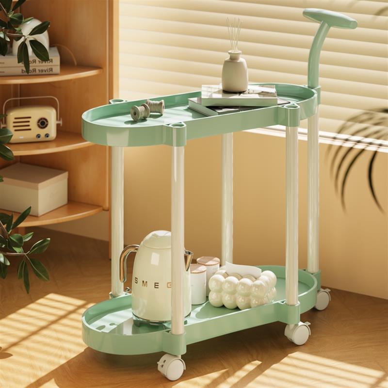 移动茶几窄缝小推车家用客厅简易小桌子边几角几小餐车厨房浴室置