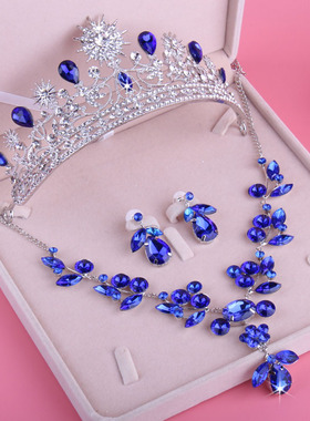 新款特价新娘项链韩式皇冠项链