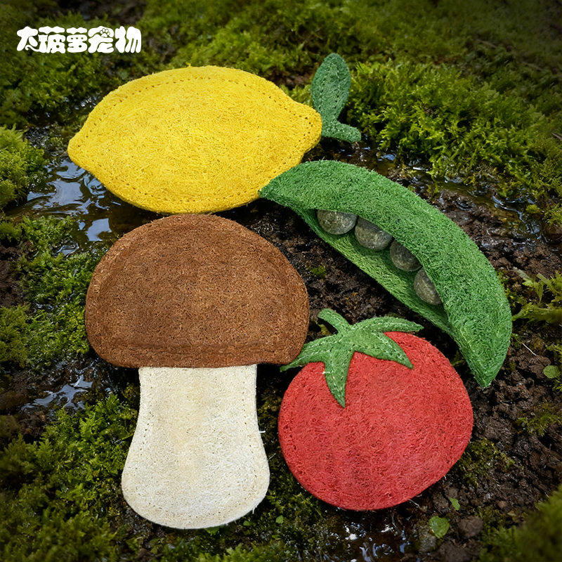 猫咪旺农场丝瓜络洁牙磨牙猫玩具