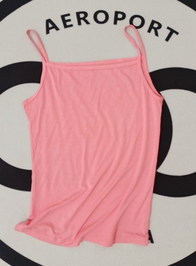 C3366粉色打底小吊带女装夏季百搭潮~林子外贸【全店满3件包邮】