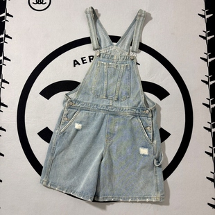 女装 夏季 包邮 牛仔裤 满3件 短裤 休闲裤 孤品捡漏C3573背带裤 新款