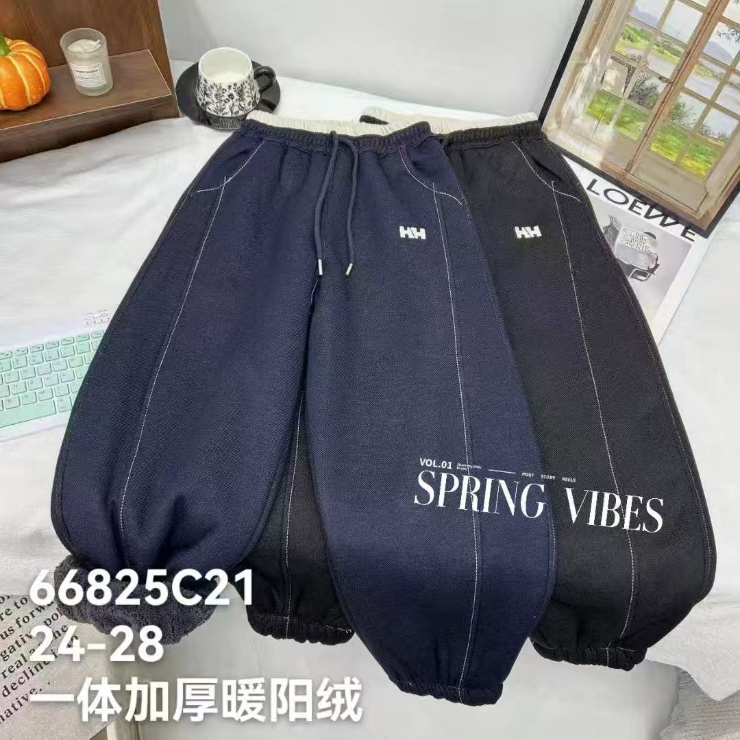 一号童品社 儿童加绒牛仔裤【Q25】