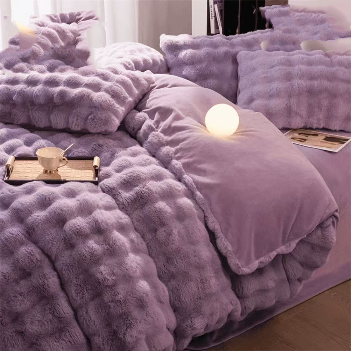 一号童品社 仿兔毛绒被套两米两米三【BT20】