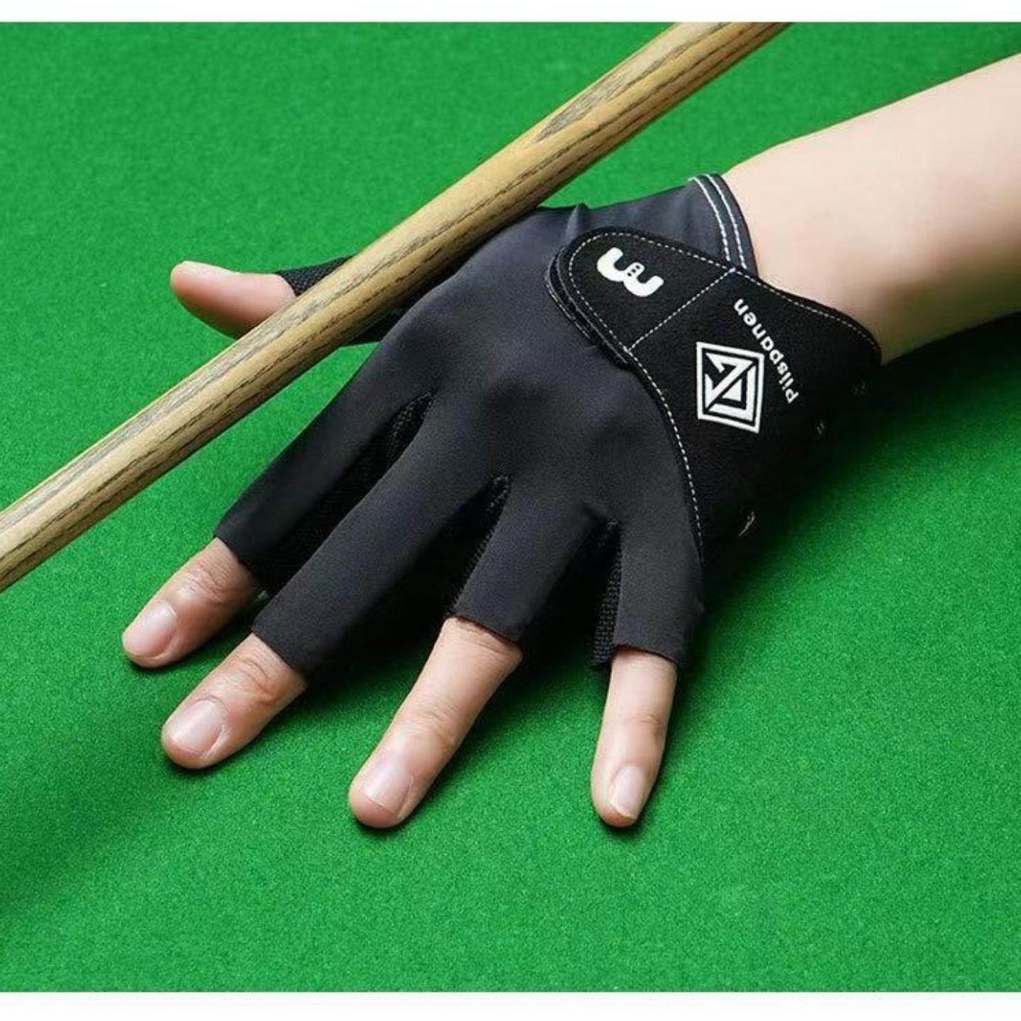 台球手套透气耐磨露指单只手套防滑半指轻薄斯诺克排汗桌手套