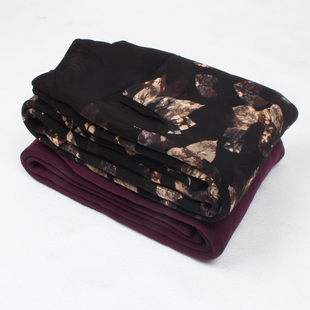 加肥三层外穿打底棉裤 大码 中老年高腰显瘦加厚保暖裤 男女驼绒棉裤