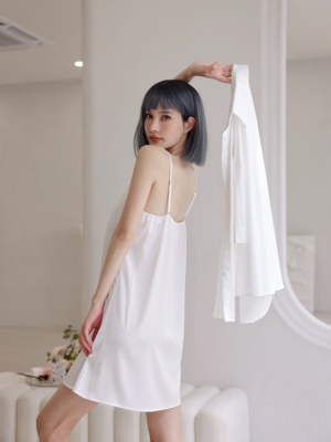 性感吊带裙睡衣女冰丝家居服套装