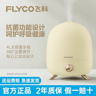 飞科加湿器家用小型卧室轻静音孕妇婴儿大雾量空气喷雾办公室桌面