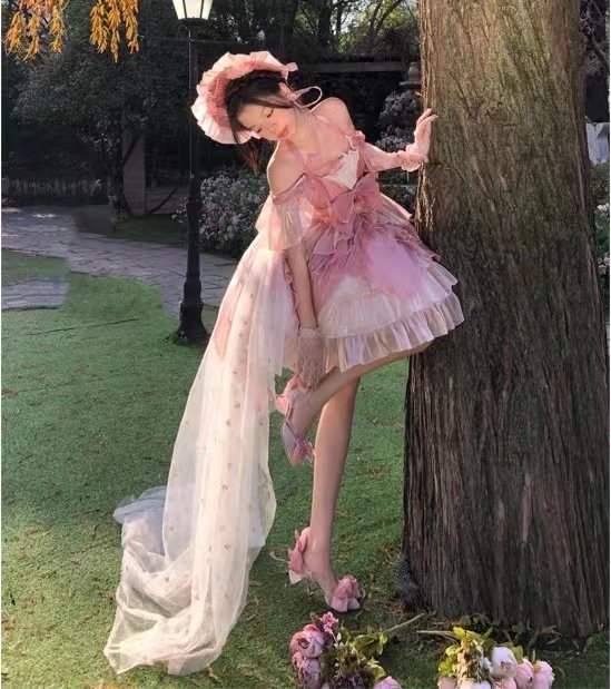 2023夏新款洛丽塔原创小花仙