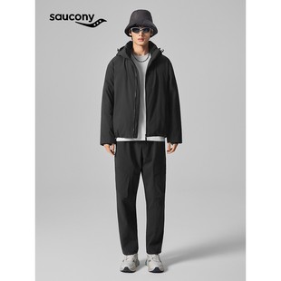 Saucony索康尼男女同款都市通勤运动户外经典连帽羽绒服