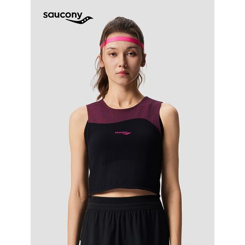 Saucony索康尼跑步艺术家26夏季女款紧身竞速跑步背心
