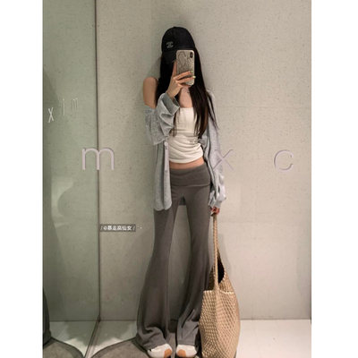 翻腰弹力微喇裤175高个子185加长