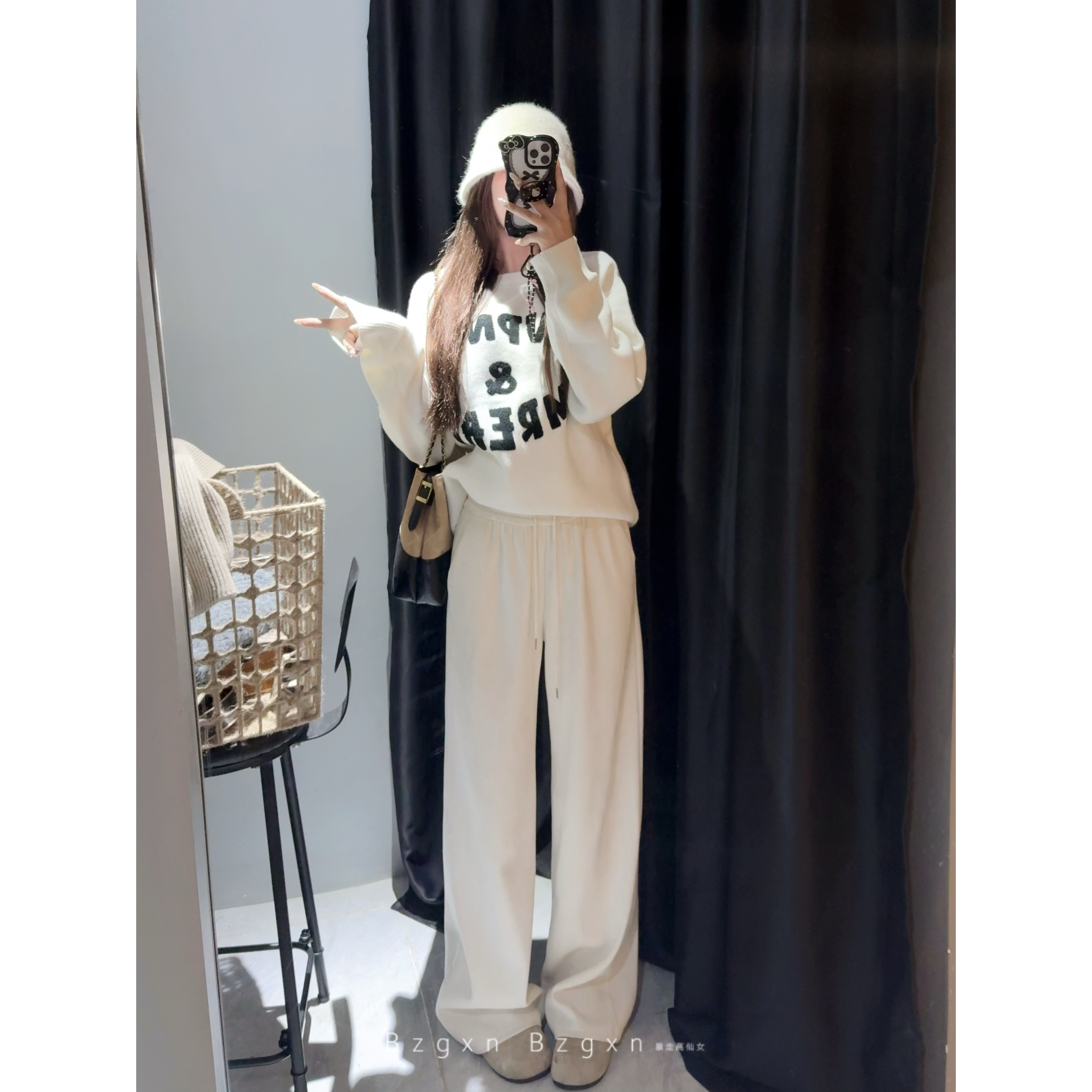 【赠送运费险】加绒阔腿裤女秋冬