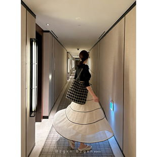 暴走高仙女175高个子女生加长蕾丝压褶重工半身裙女2026春夏长裙
