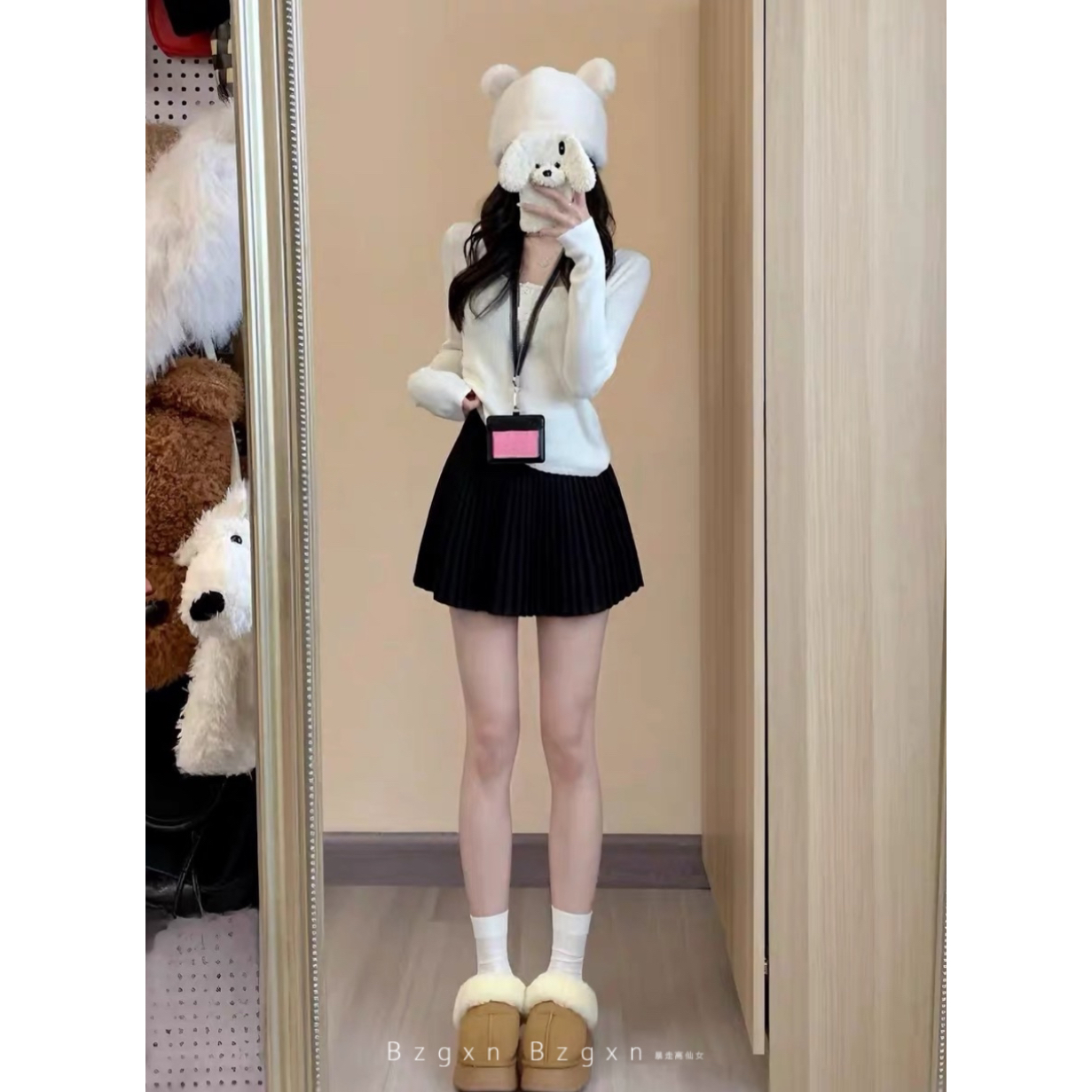 【送运费险】毛呢甜美显瘦百褶裙