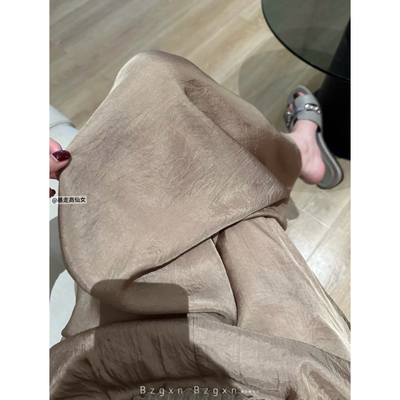 高个子加长版高腰显瘦直筒阔腿裤