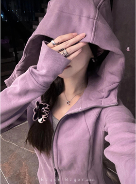 暴走高仙女修身百搭卫衣加长外套女款2025新款175高个子秋冬加绒