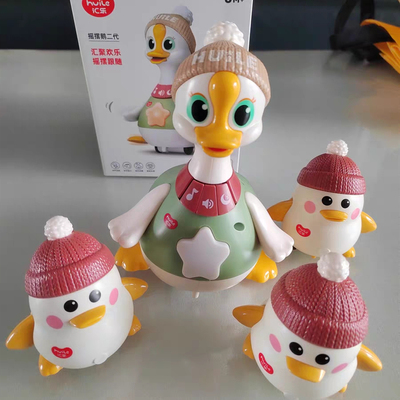 婴儿学爬玩具宝宝抬头练习学爬鸭