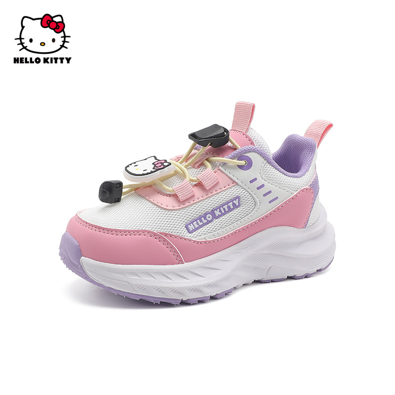 凯蒂猫女童运动鞋库洛米透气跑步鞋春季新款学生轻便儿童旅游网鞋